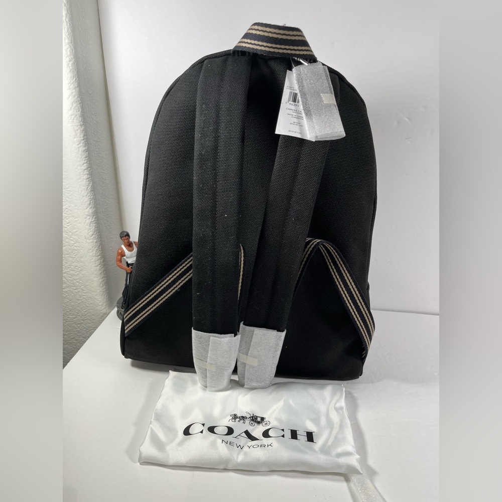 COACH Large Cargo Backpack Bag Black NWT - Picture 4 of 9